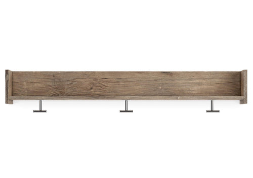 Oliah Wall Mounted Coat Rack with Shelf and 3 Hooks
