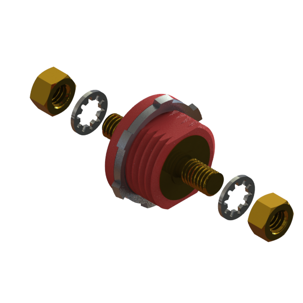 PART-429 Binding Post 3.8" Red - 800947 -  Genuine WATERAX Parts
