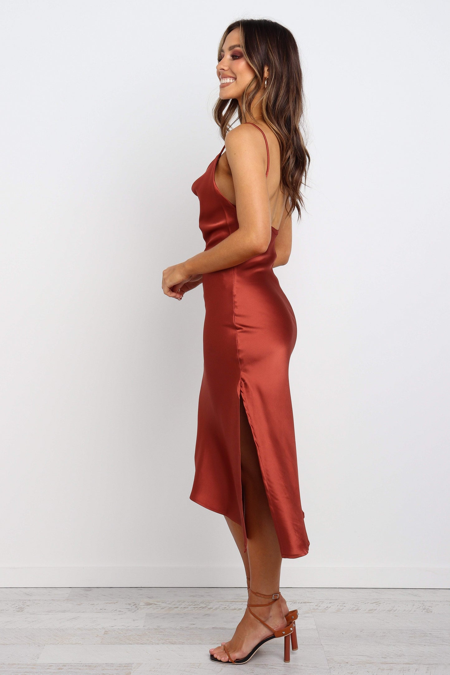Cyprus Dress - Rust