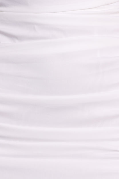 Roni One Shoulder Frill Mini Dress - Ivory