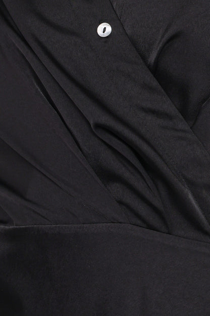 Verna Long Sleeve Maxi Dress - Black