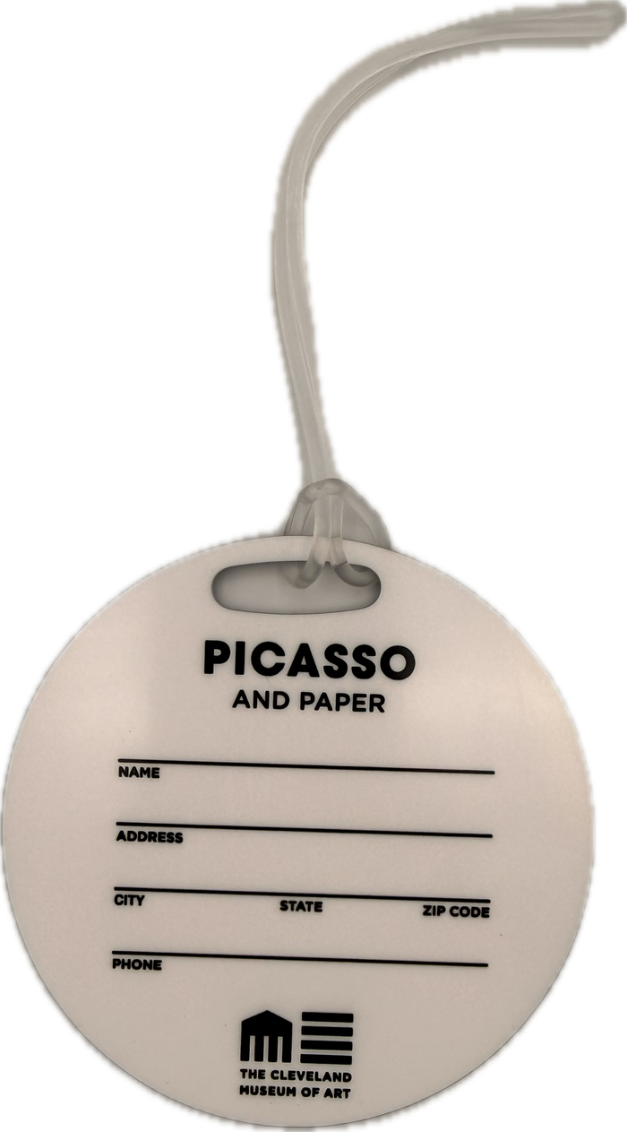 Picasso and Paper Black Luggage Tag