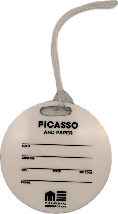 Picasso and Paper Black Luggage Tag