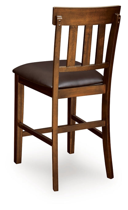 Ashley Furniture - RALENE 24" BARSTOOL - Light Brown Leather Match|Wood - Stools - Additional View 5