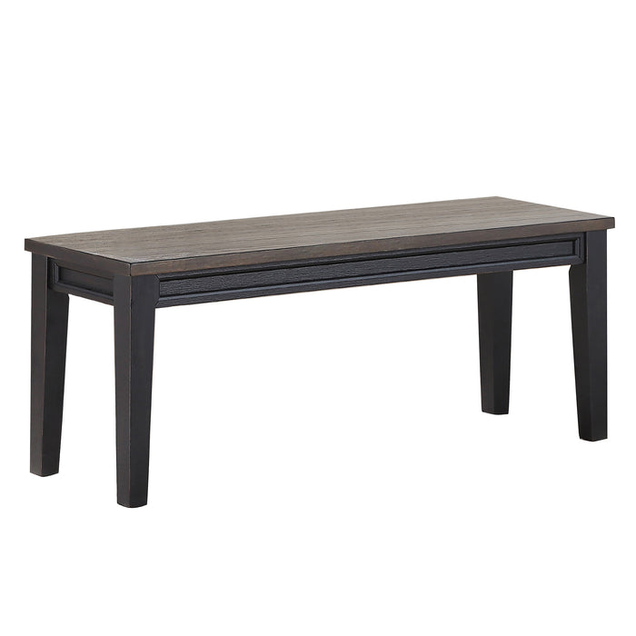 Steve Silver Furniture - RAVEN NOIR DINING BENCH - Dark Brown Wood - Benches