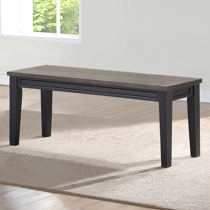 Steve Silver Furniture - RAVEN NOIR DINING BENCH - Dark Brown Wood - Benches - Additional View 2