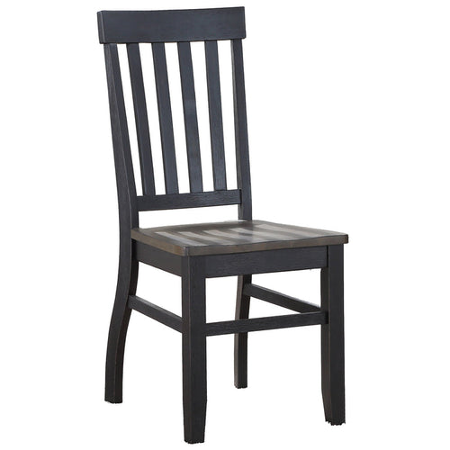 Steve Silver Furniture - RAVEN NOIR SIDE CHAIR - Dark Brown Wood - Chairs