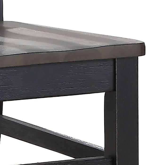 Steve Silver Furniture - RAVEN NOIR SIDE CHAIR - Dark Brown Wood - Chairs - Additional View 3