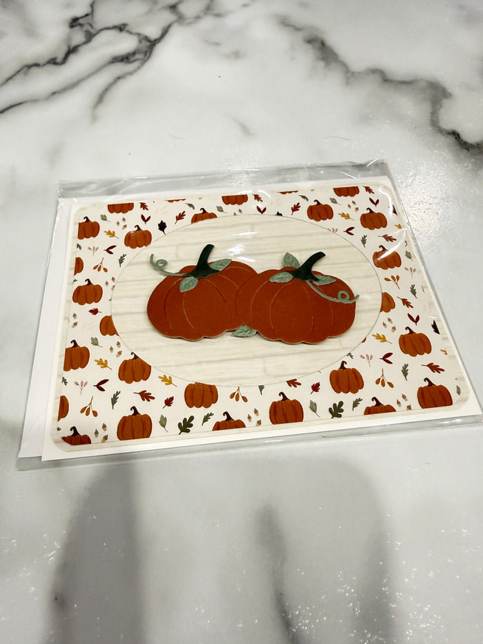 Landscape Pumpkin with White