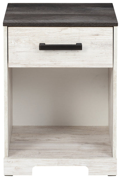 Ashley Furniture - SHAWBURN 1 DRAWER NIGHTSTAND - Light Brown Wood - Nightstands - Additional View 4