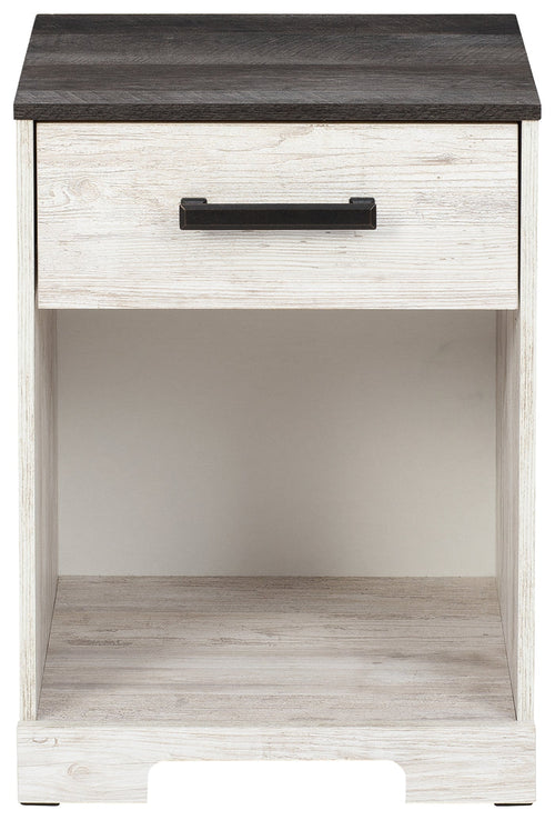Ashley Furniture - SHAWBURN 1 DRAWER NIGHTSTAND - Light Brown Wood - Nightstands - Additional View 4