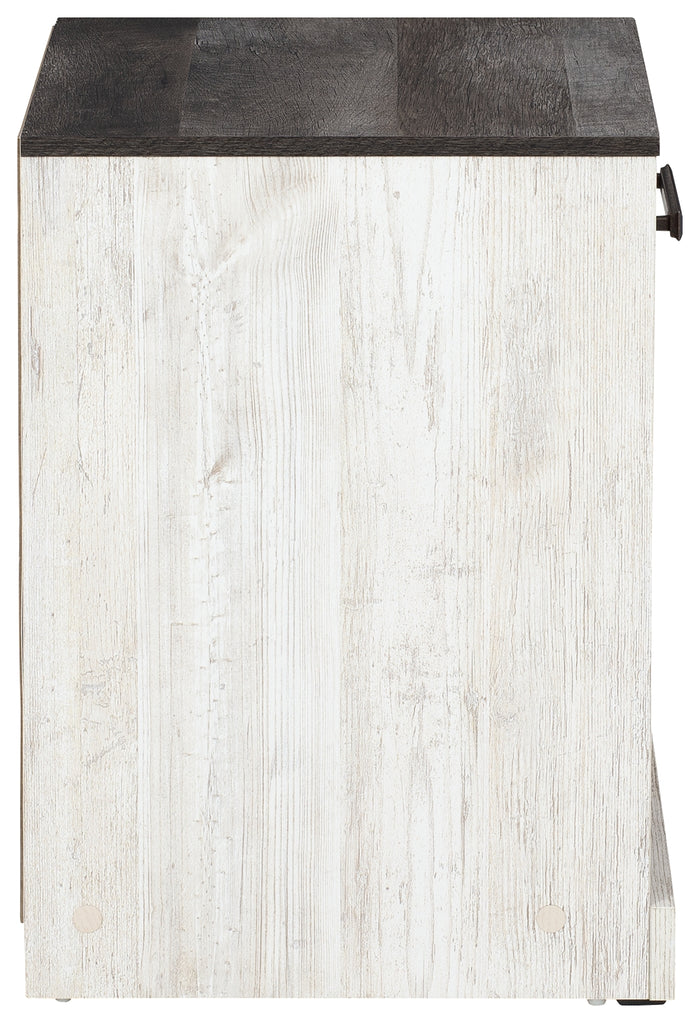 Ashley Furniture - SHAWBURN 1 DRAWER NIGHTSTAND - Light Brown Wood - Nightstands - Additional View 5