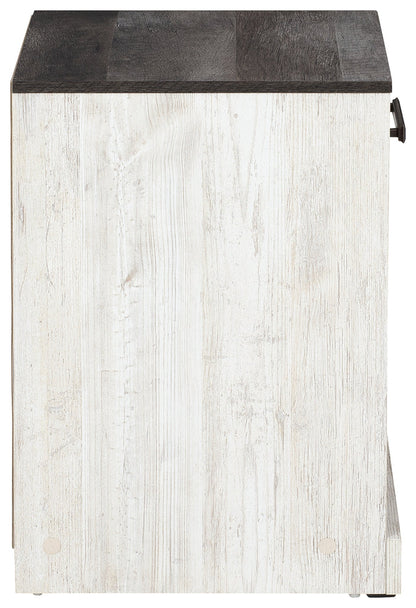 Ashley Furniture - SHAWBURN 1 DRAWER NIGHTSTAND - Light Brown Wood - Nightstands - Additional View 5