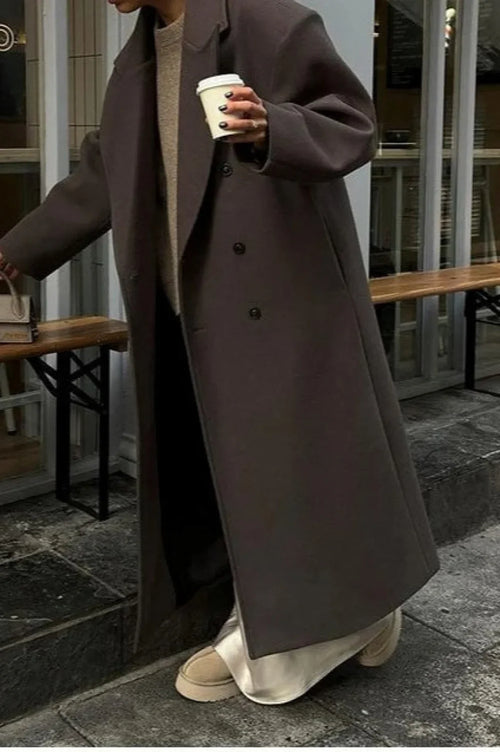 Single-Breasted Winter Coat