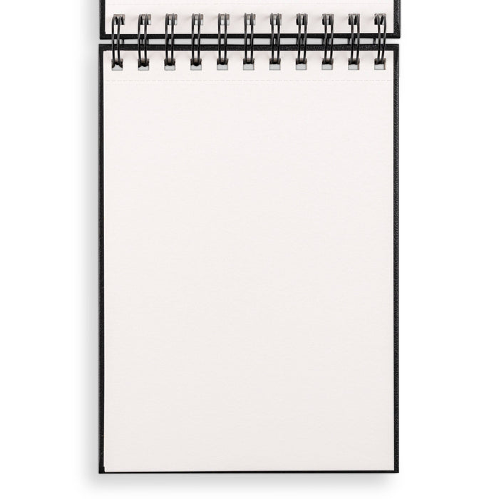 Small Sketchbook 8x5.5"- Basic Spiral Fliptop Landsc (Black)