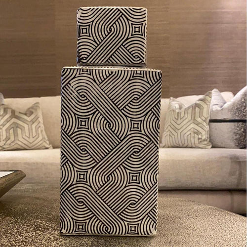Swirl Cuboid Vase clearance offer Instore only-Renaissance Design Studio