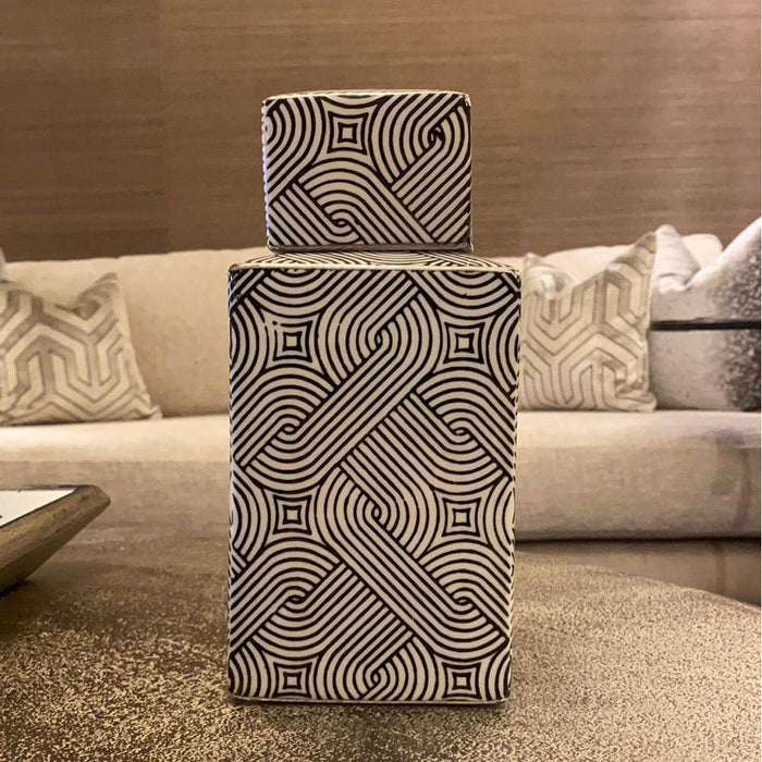 Swirl Cuboid Vase clearance offer Instore only-Renaissance Design Studio