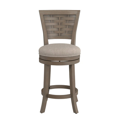 Thestral Graywash Swivel Counter Height Stool
