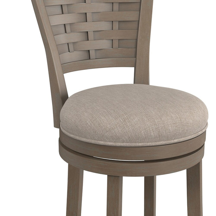 Thestral Graywash Swivel Counter Height Stool