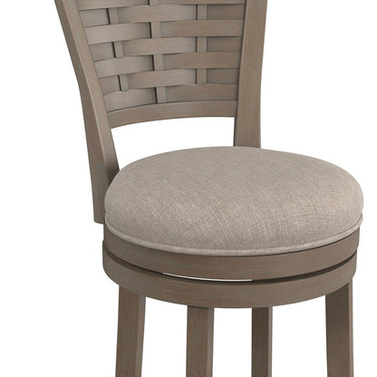 Thestral Graywash Swivel Counter Height Stool