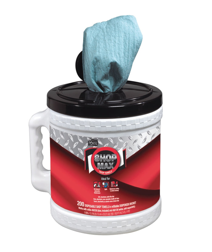 Tork ShopMax Wiper 450, Centerfeed Dry Wipe Bucket