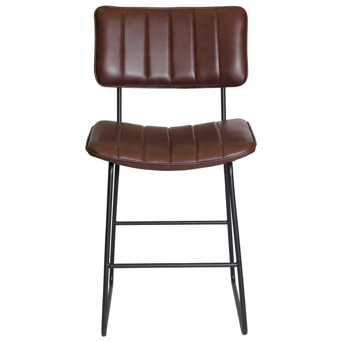 Steve Silver Furniture - Tribeca 24" Counter Chair - Dark Brown Wood - Stools