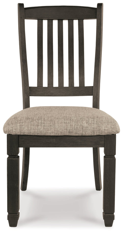 Ashley Furniture - Tyler Creek Upholstered Side Chair - Beige Fabric|Wood - Chairs - Additional View 3