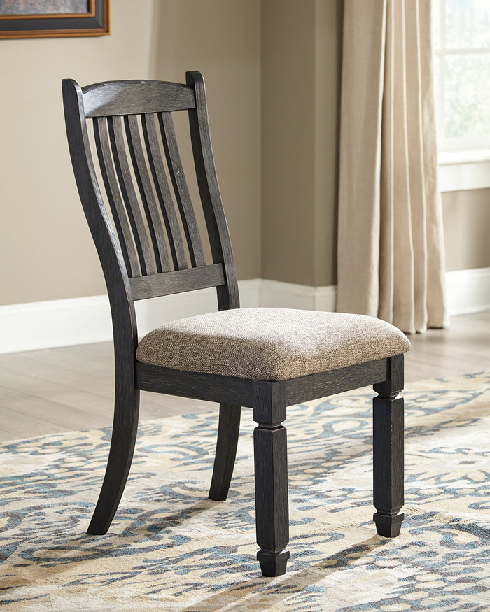 Ashley Furniture - Tyler Creek Upholstered Side Chair - Beige Fabric|Wood - Chairs - Additional View 1