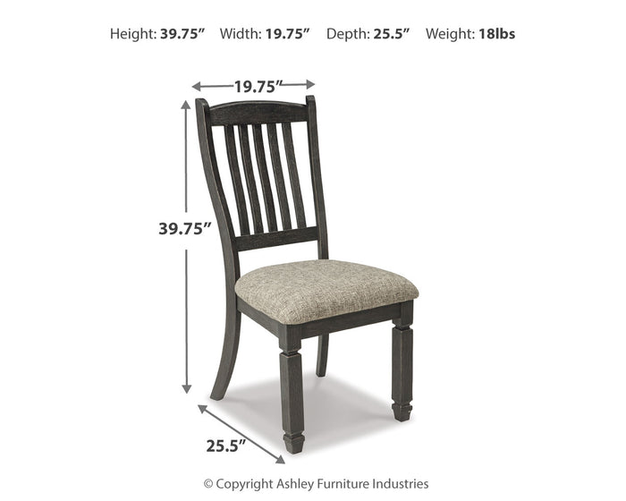 Ashley Furniture - Tyler Creek Upholstered Side Chair - Beige Fabric|Wood - Chairs - Additional View 4