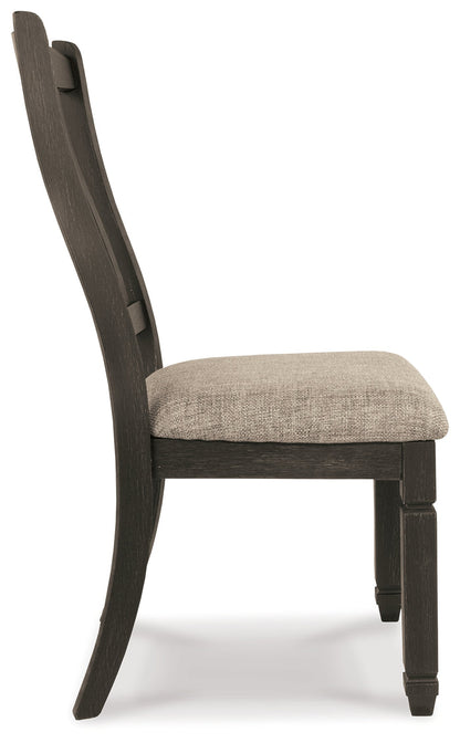 Ashley Furniture - Tyler Creek Upholstered Side Chair - Beige Fabric|Wood - Chairs - Additional View 6