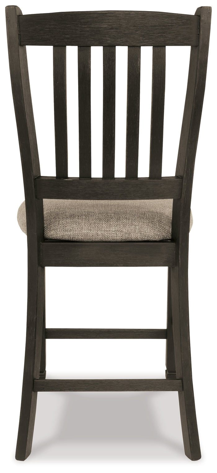 Ashley Furniture - Tyler Creek Upholstered 24" Barstool - Beige Fabric|Wood - Stools - Additional View 6