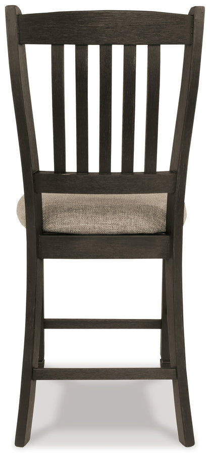 Ashley Furniture - Tyler Creek Upholstered 24" Barstool - Beige Fabric|Wood - Stools - Additional View 6