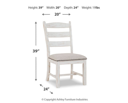 Ashley Furniture - pull from site - Beige Fabric|Wood - Chairs - Additional View 3