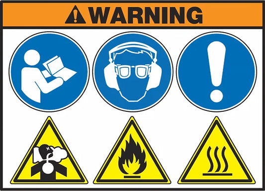 Warning Symbols Decal - 701222 -  Genuine WATERAX Parts