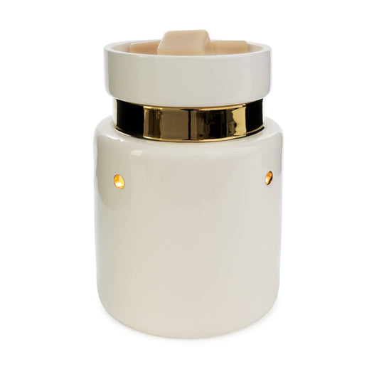 White and Gold Illumination Fragrance Warmer